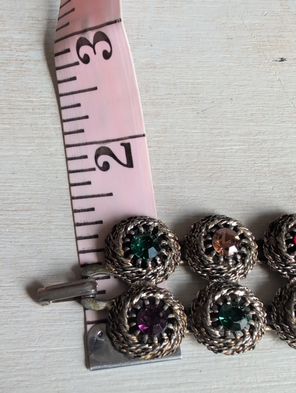 Judy Lee Multicolor Rhinestone Statement Bracelet - Picture 7 of 7